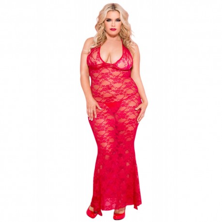 nuisette rouge grande taille
